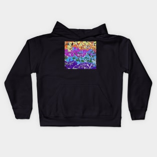 Abstract Rainbow Digital Art Kids Hoodie